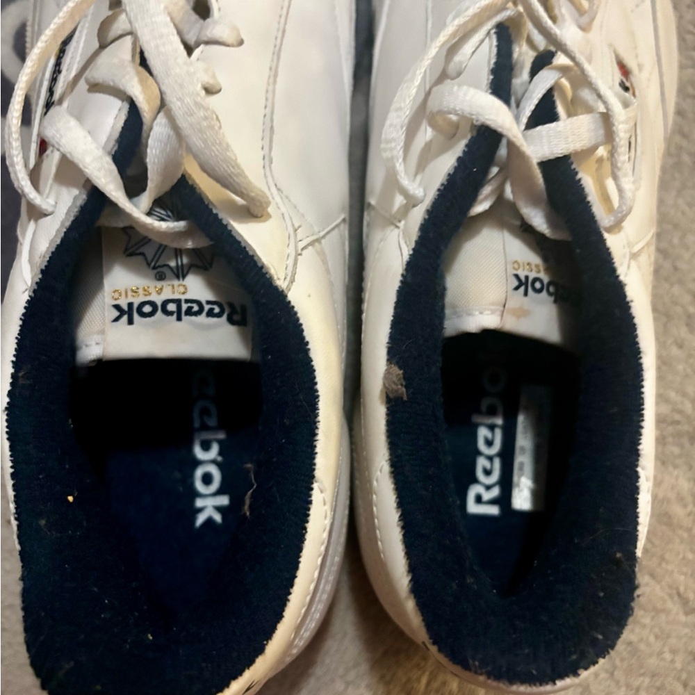 Reebok Men's 13 Classic White Sneakers - Picture 7 of 7
